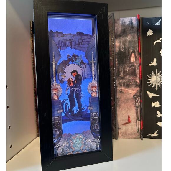 Fourth Wing Rebecca Yarros Inspired Light Box Book Nook - Picture 2 of 3